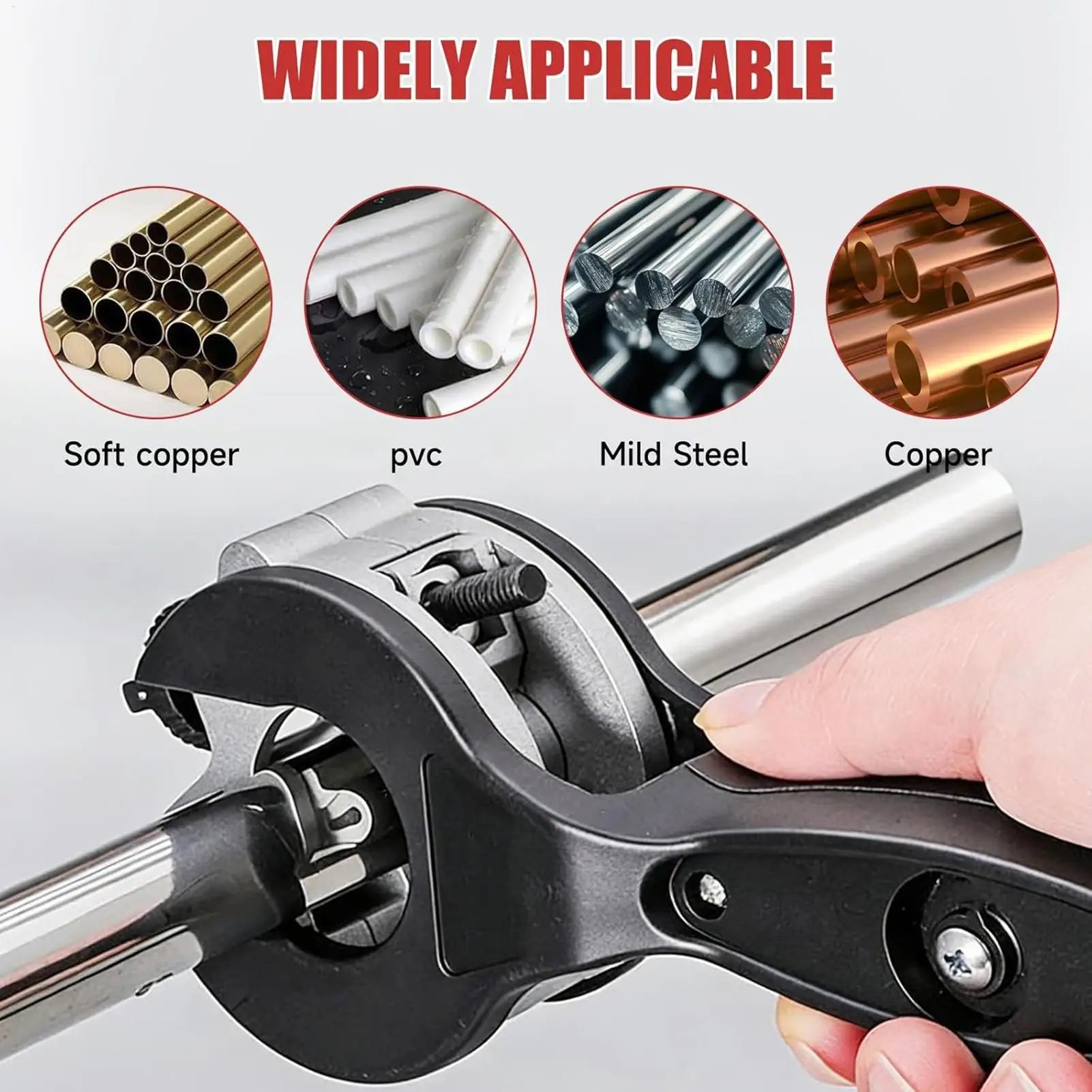 Ratchet Pipe Cutter 8-29mm for Stainless Steel Copper Aluminum Tubes Professional Hose Cutting Tool for Auto Repair and Plumbing Oasis Select
