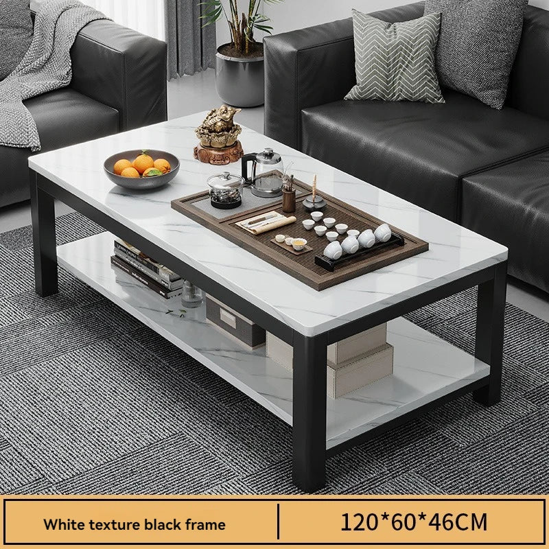 Tea table, living room, household, small apartment, next to sofa, office, marble patterned color tea table, tea table Oasis Select white A-120-60