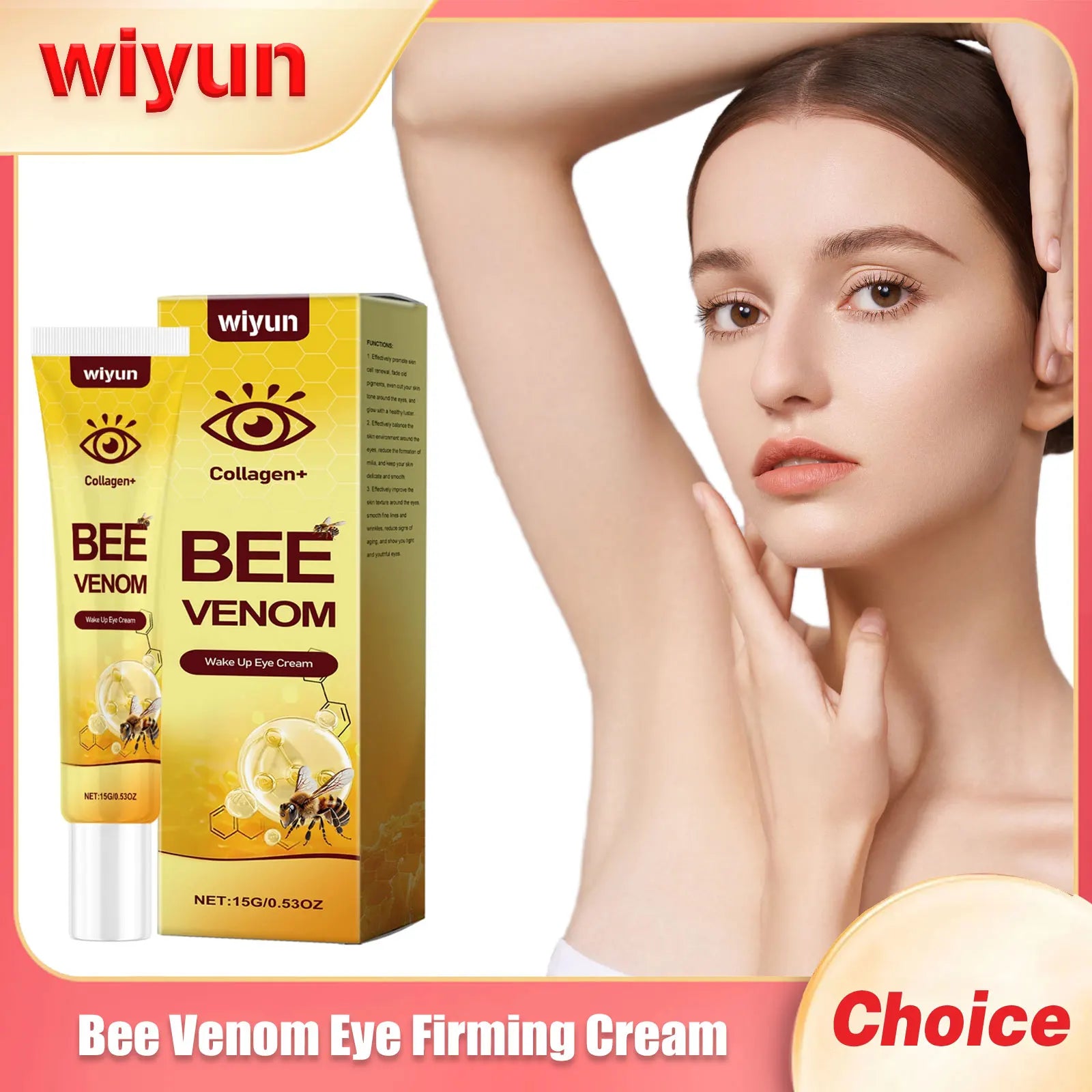 Bee Venom Eye Firming Cream Removal Dark Circle Improve Elasticity Keep Lifting Deep Moisturizing Fade Fine Lines Eye Care Cream Oasis Select Default Title