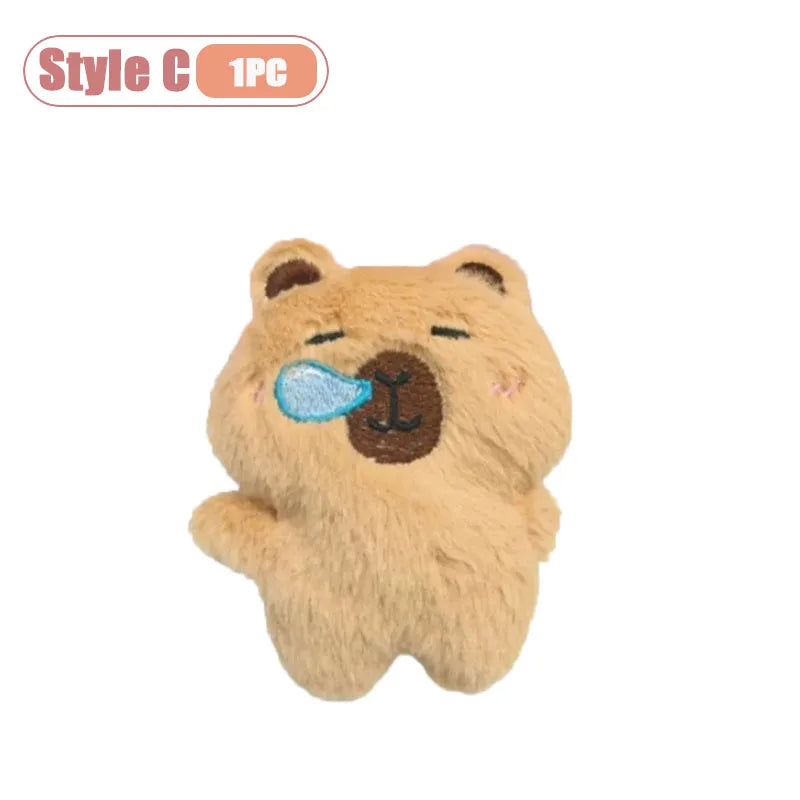 Capybara Plush Keychain – Squeaky Cute Bag Charm | 1–10 PCS