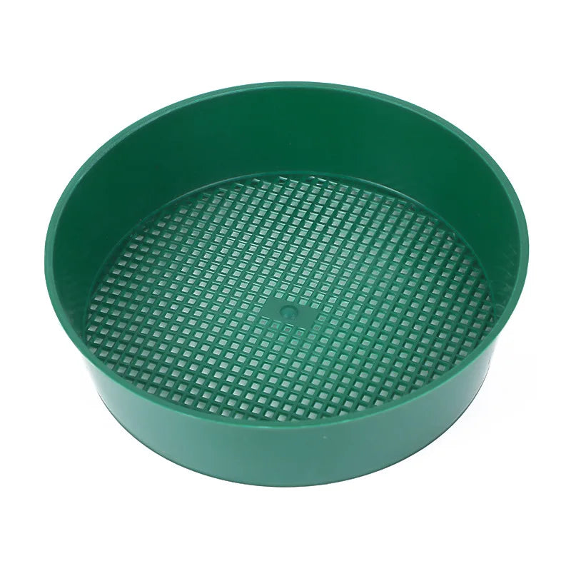 Plastic Soil Sieve Filter Mesh for Soil Stone Sifting Filtration Flower Plant Nursery Pot Home Garden Accessories Tools Oasis Select green
