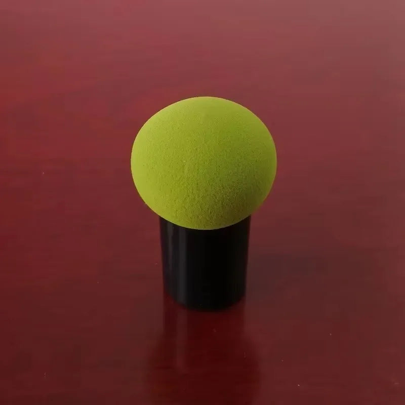 1/2pcs Color Mushroom Head Cosmetic Puff With Protective Cap Loose Powder Foundation Puff Air Cushion Sponge Makeup Egg Makeup Oasis Select 1pcs Green