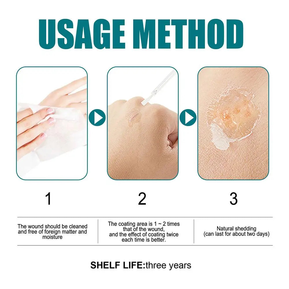 Liquid Bandage Wound Healing Gel – Waterproof & Breathable Liquid Wound Bandage Oasis Select