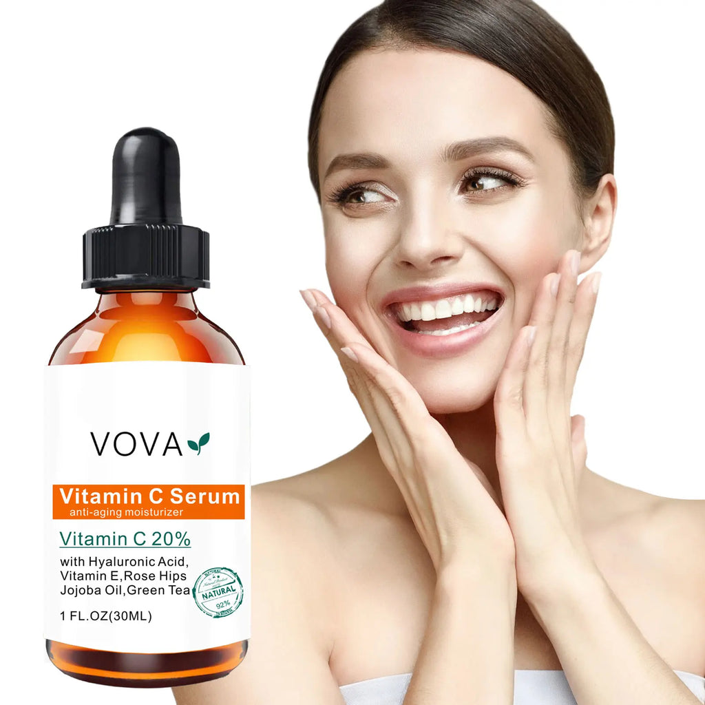 20% Vitamin C Liquid Serum Anti-aging Whitening VC Hyaluronic Acid Face Serum Brighting Moisturising Fade Fine Lines Skin Care Oasis Select