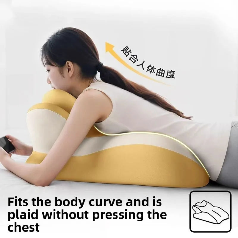 Ergonomics Bed Sleeping Pillow Backrest Cushion Adult Reading or Playing Phone Pillow Comfotable Waist Cushion Home Textile Oasis Select