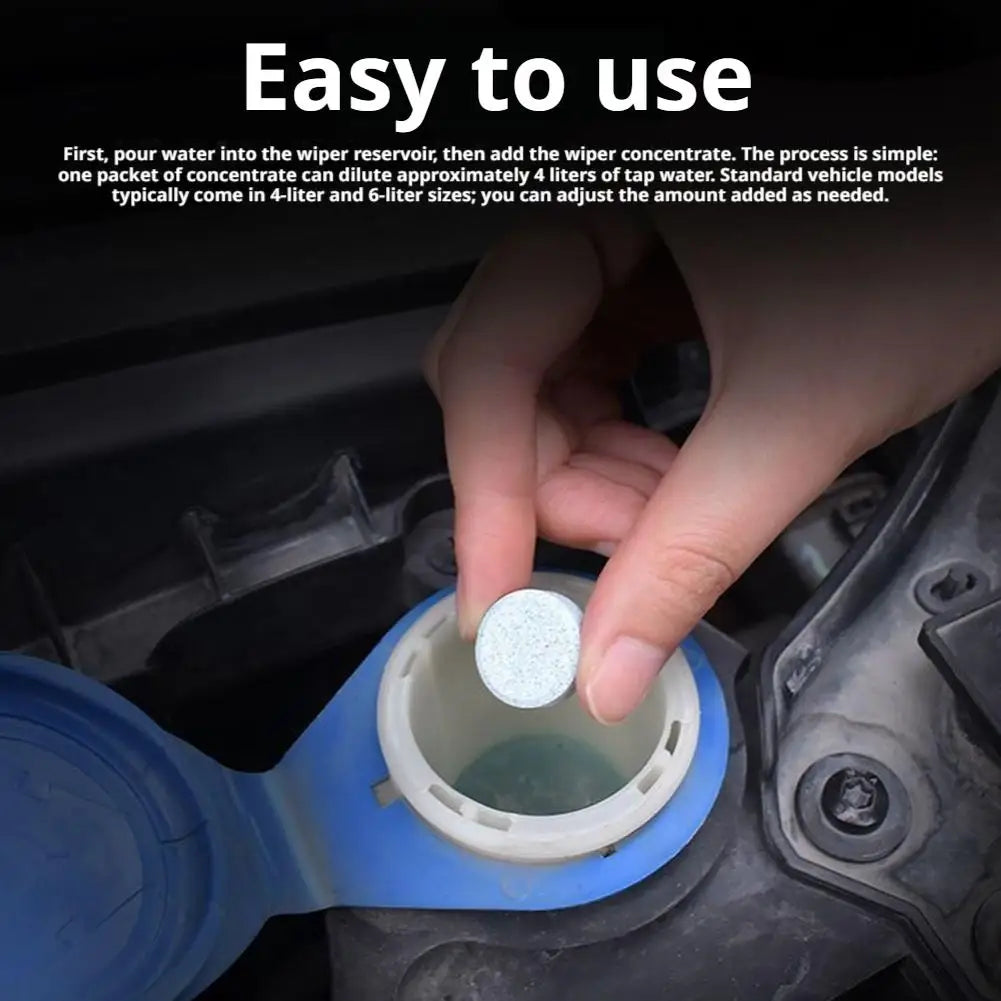 100-Pack Windshield Washer Tablets – Streak-Free Glass Cleaner Windshield Washer Tablets Oasis Select