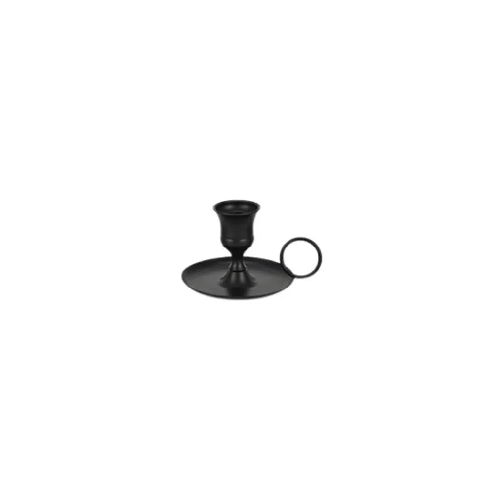 Retro Metal Candle Holder European Style with Handle | Centerpiece