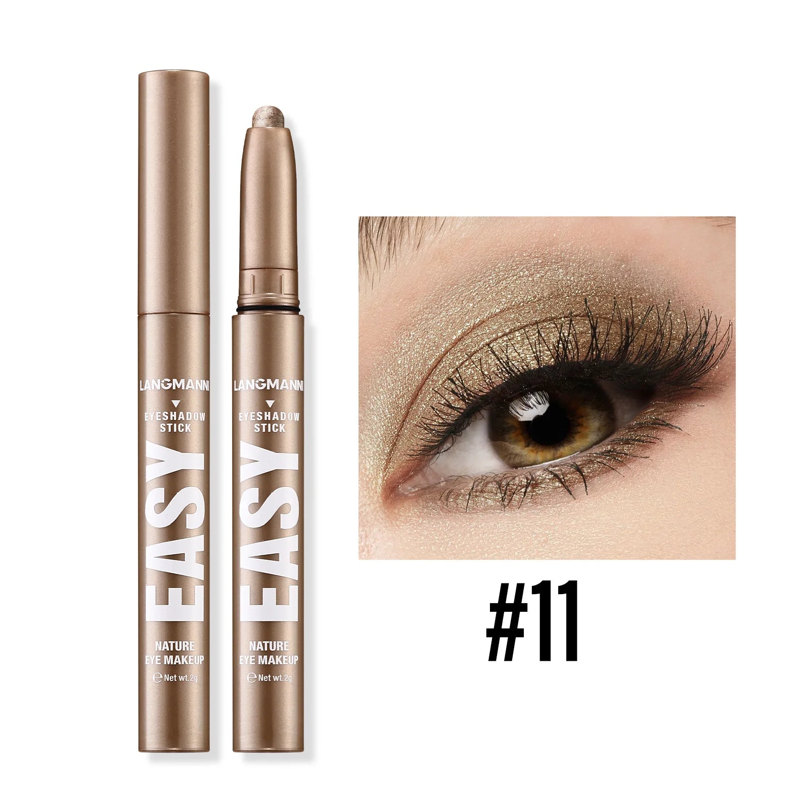 Langmanni Pearlescent Matte Eyeshadow Pencil – Waterproof Shimmer