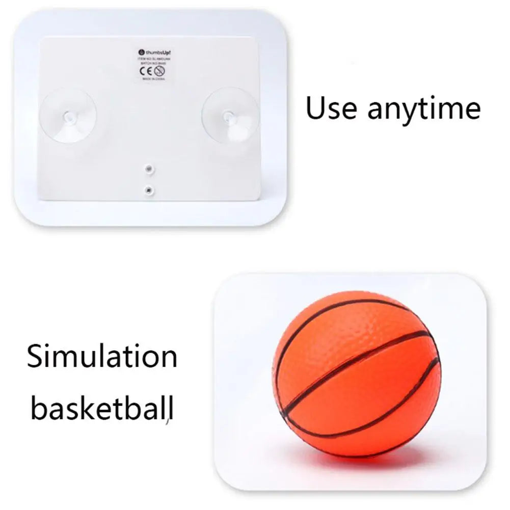 Mini Suction Cup Basketball Hoop Set – Indoor Game, 2 Balls