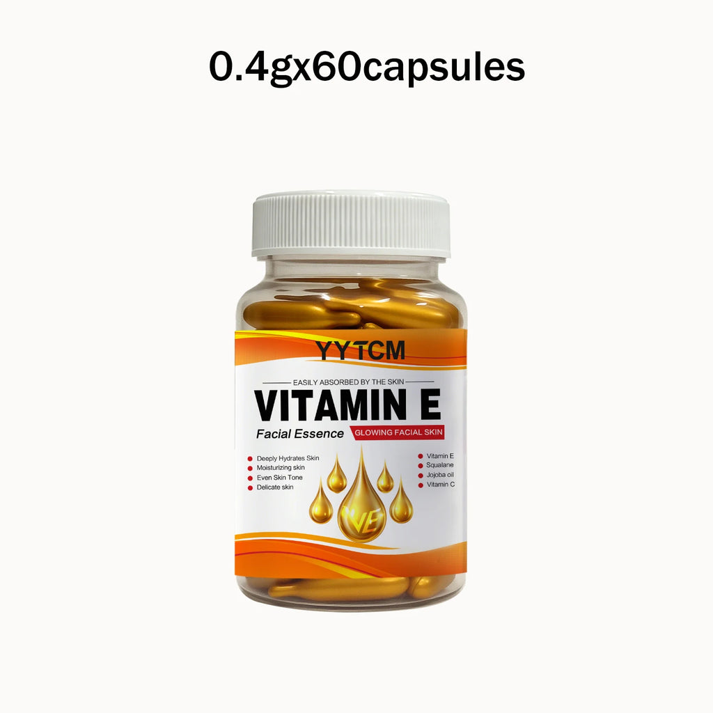 Vitamin E Deep Moisturizing Capsule Essence–Hydrates Smooths Skin. Formulated Squalane Vitamin 18/30/48/60/90/180 Capsules Oasis Select 1bottle 60capsules