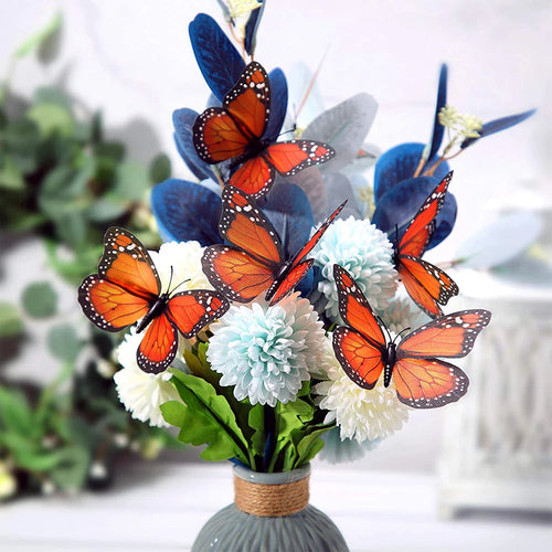 10pcs 3D Monarch Butterfly Wall Stickers – Home & Party Decor Butterfly Wall Stickers Oasis Select