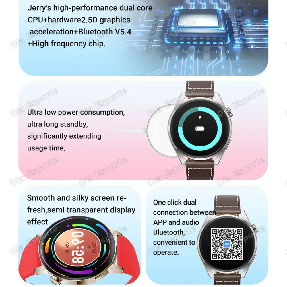Ola Esporte Smart Watch – Bluetooth Calls, Heart Rate Monitor