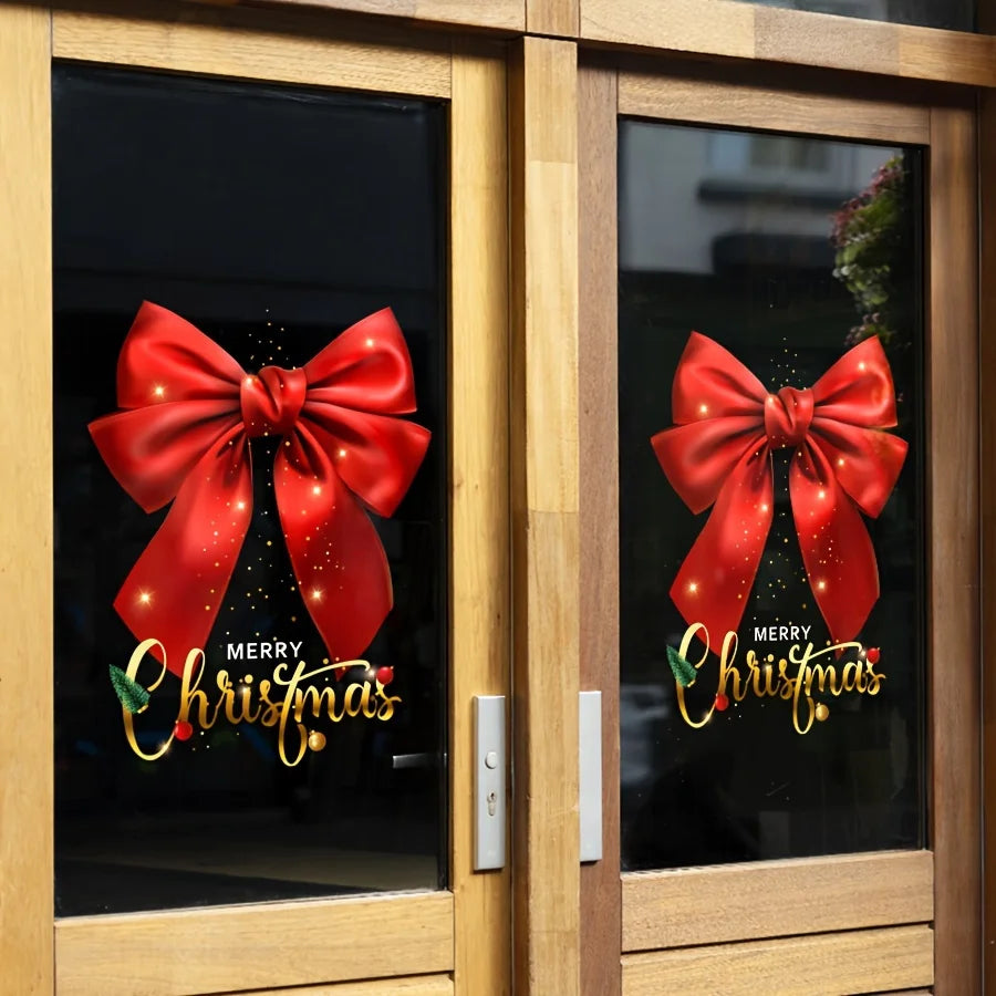 Christmas Window Stickers -1 piece of holiday glass sticker, electrostatic adsorption, no need for power supply Oasis Select