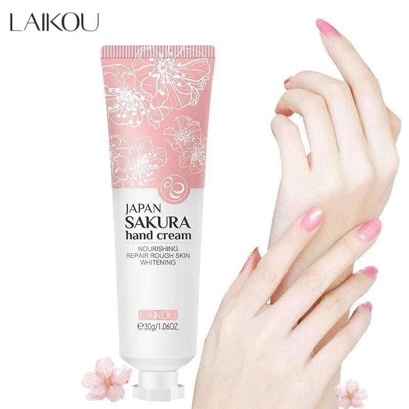 LAIKOU Sakura Hand Cream – Moisturizing & Whitening 30g Hand Cream Oasis Select