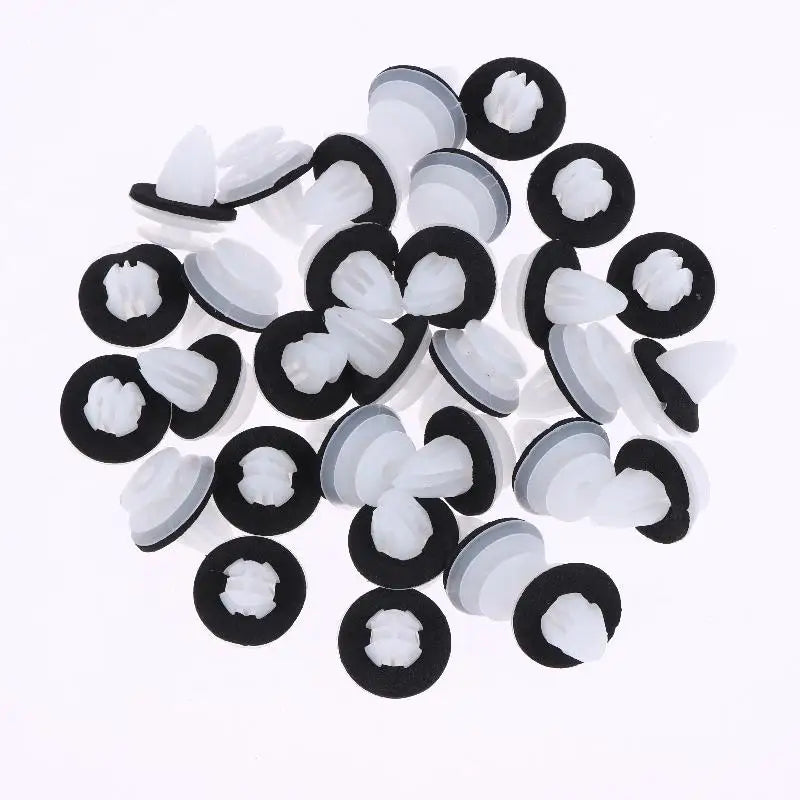 High Quality Green Nylon Auto Fastening Clips, 20/30/50Pcs Pack for Bumper Door Buckle, Best Car Interior Accessories Oasis Select White 30pcs
