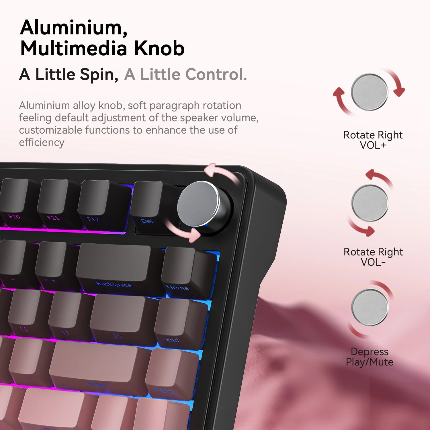 ATTACK SHARK X85 & X85Pro Wireless Mechanical Gaming Keyboard, 75% Layout, Hot Swappable, RGB, Bluetooth, PBT, Gasket Design Oasis Select