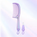 Wide Tooth Detangling Comb – Anti-Static Curly Hair Brush Hair Detangling Comb Oasis Select TJ3178-purple