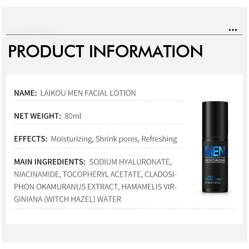 LAIKOU Men's Face Moisturizer – Hydrating & Oil Control Lotion Men's Face Moisturizer Oasis Select