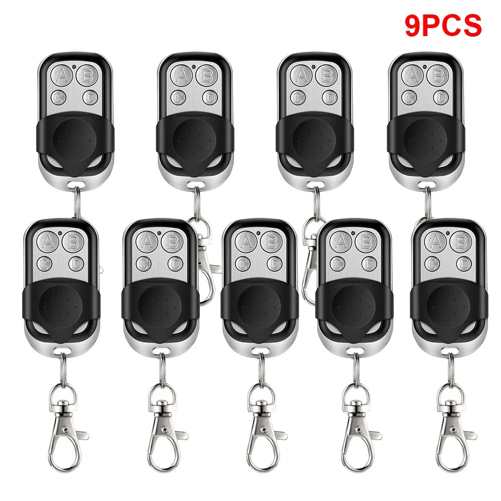 Universal 4 Buttons Garage Door Opener Remote Control 433MHZ Clone Fixed Learning Rolling Code Duplicator Garage Oasis Select 9pcs