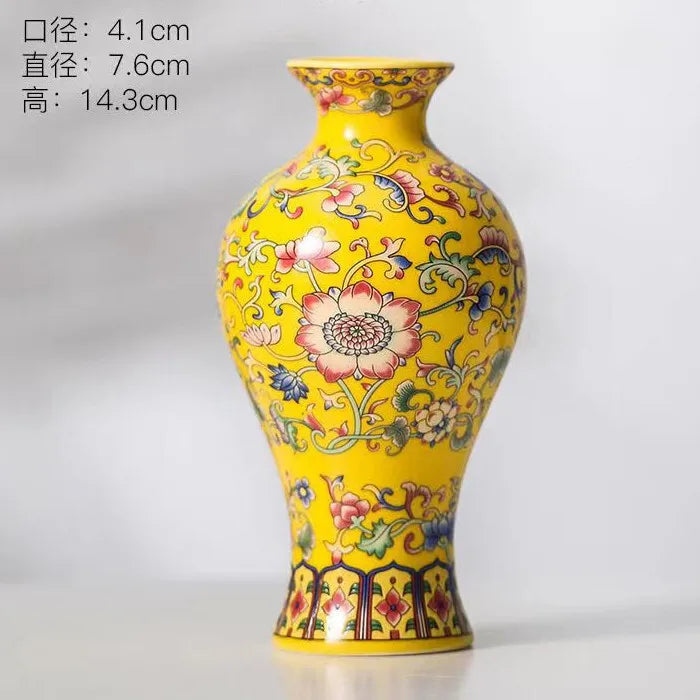 Chinese Table Antique Blue White Porcelain Vase Decoration Crafts