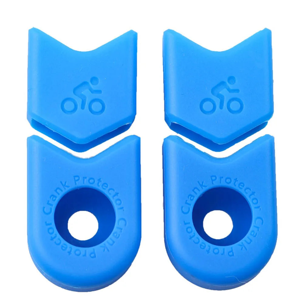 Crankarm Cover Crank Cover Functional High Quality Mountain Bike Silicon Useful Bicycle Case Cover Crankarm Cycle Oasis Select 4pcs Blue