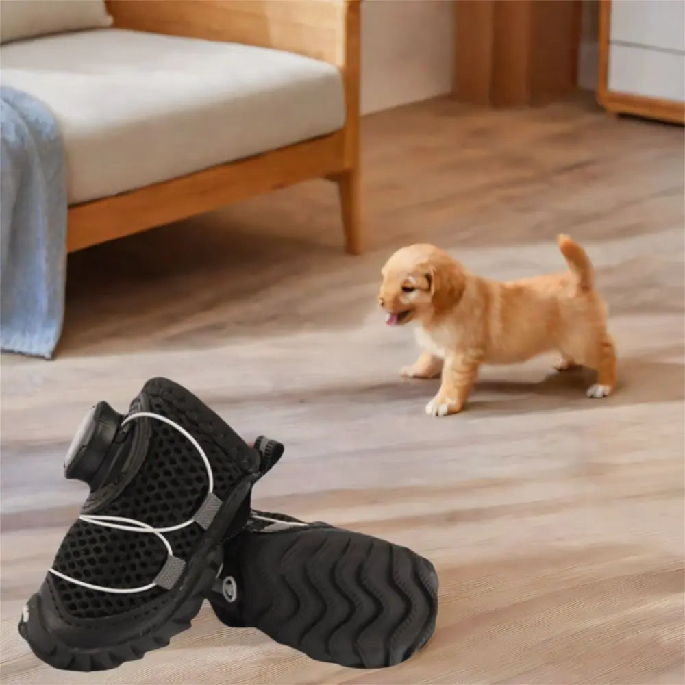 4-Pack Breathable Mesh Dog Shoes | Reflective Adjustable Boots Dog Shoes & Boots Oasis Select