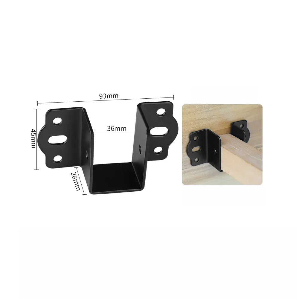 Gifts Thickened Bed Hinge Beams Connector Bed Beam Hook Up Steel Bedstead Furniture Hardware U-shaped Bed Board Fixing Bracket Oasis Select 35mm