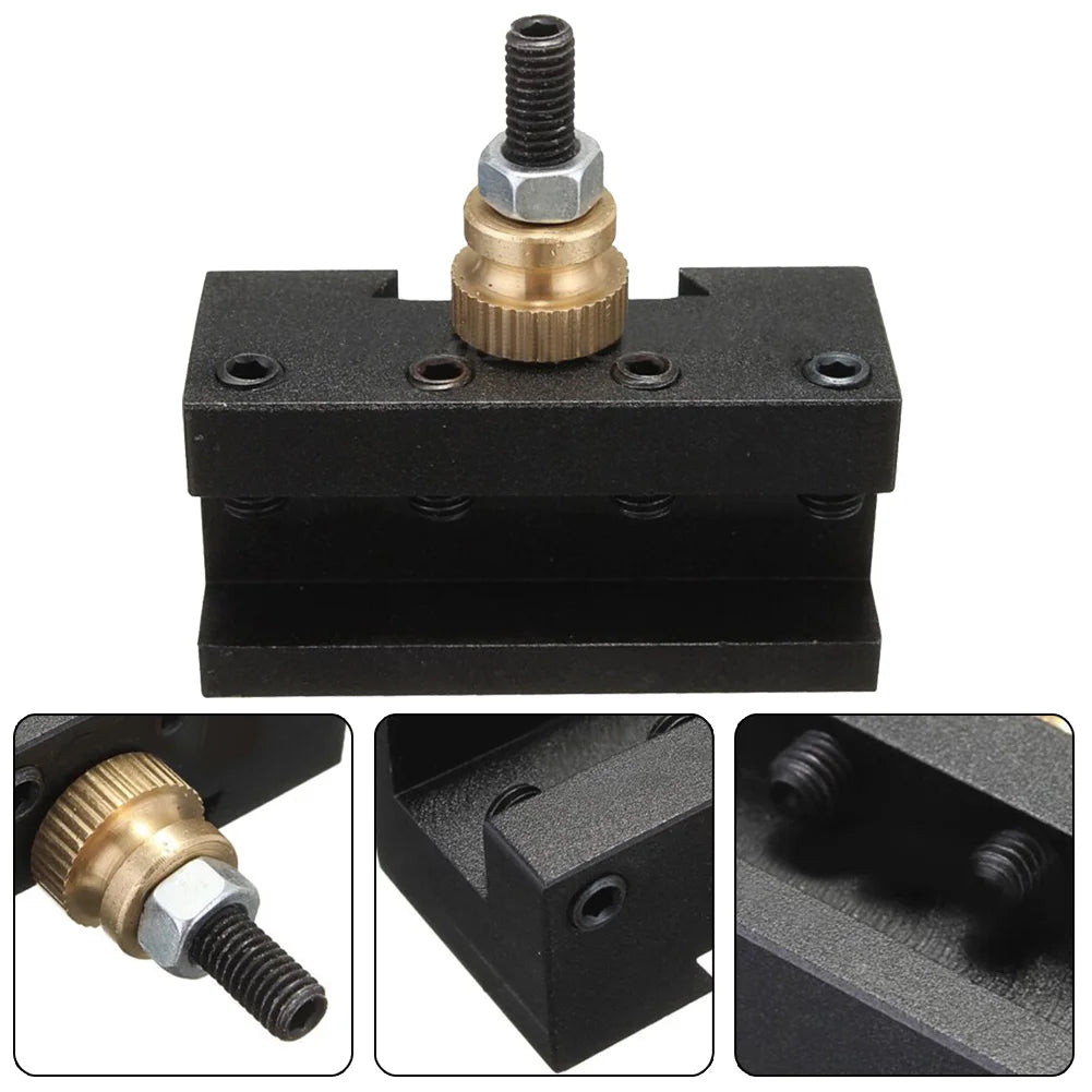 Mini Lathe 1/4"-1/2" Turning Tool Holder Kit For CCMT TCMT Milling Inserts Quick Change Post Facing Milling Tool Stand Oasis Select