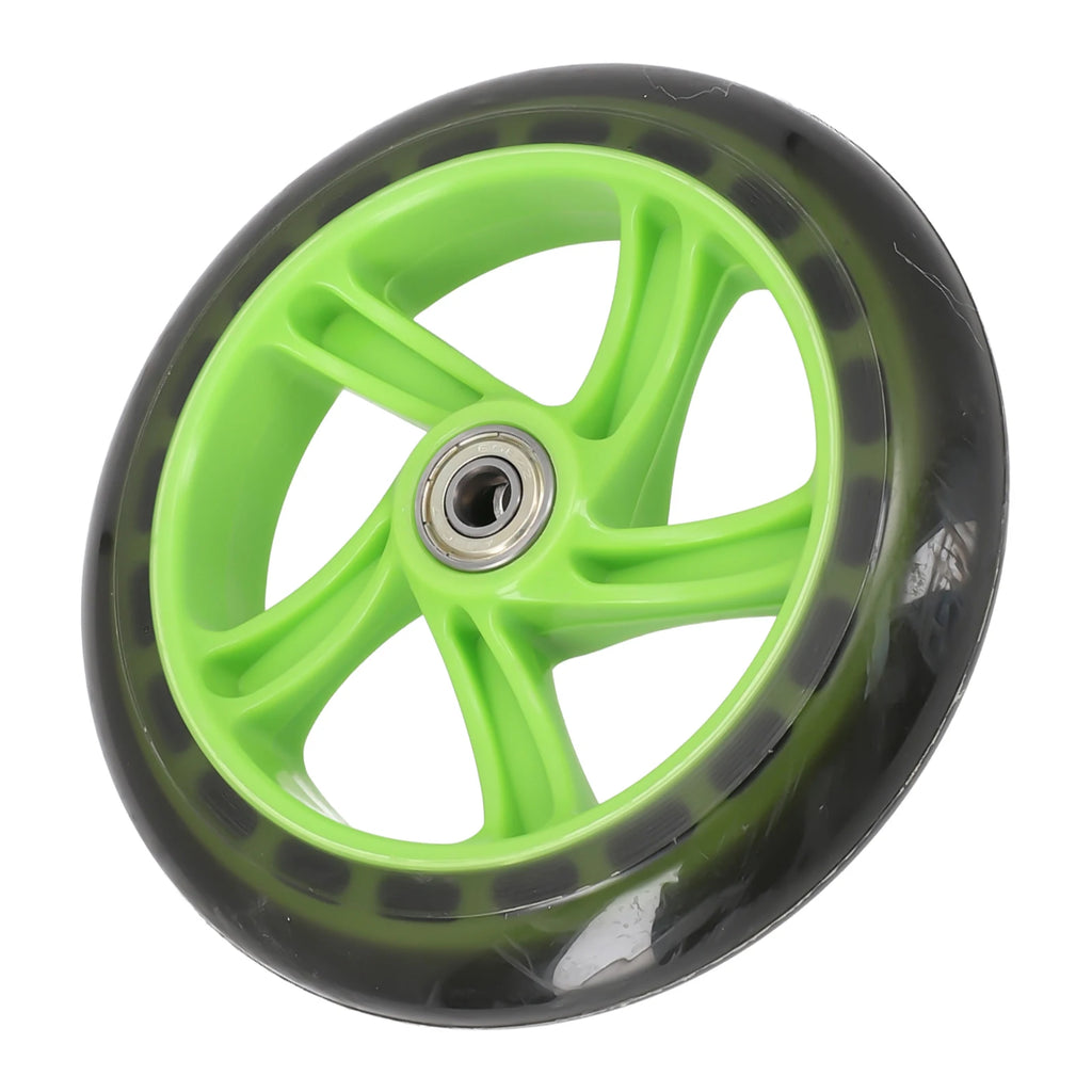 Wheel Scooter Wheel 6 Inch 6In Wheel Accessories No Noise No Slip Push/Kick/Stunt Replacement Scooter Front Wheels Oasis Select pure green transluce