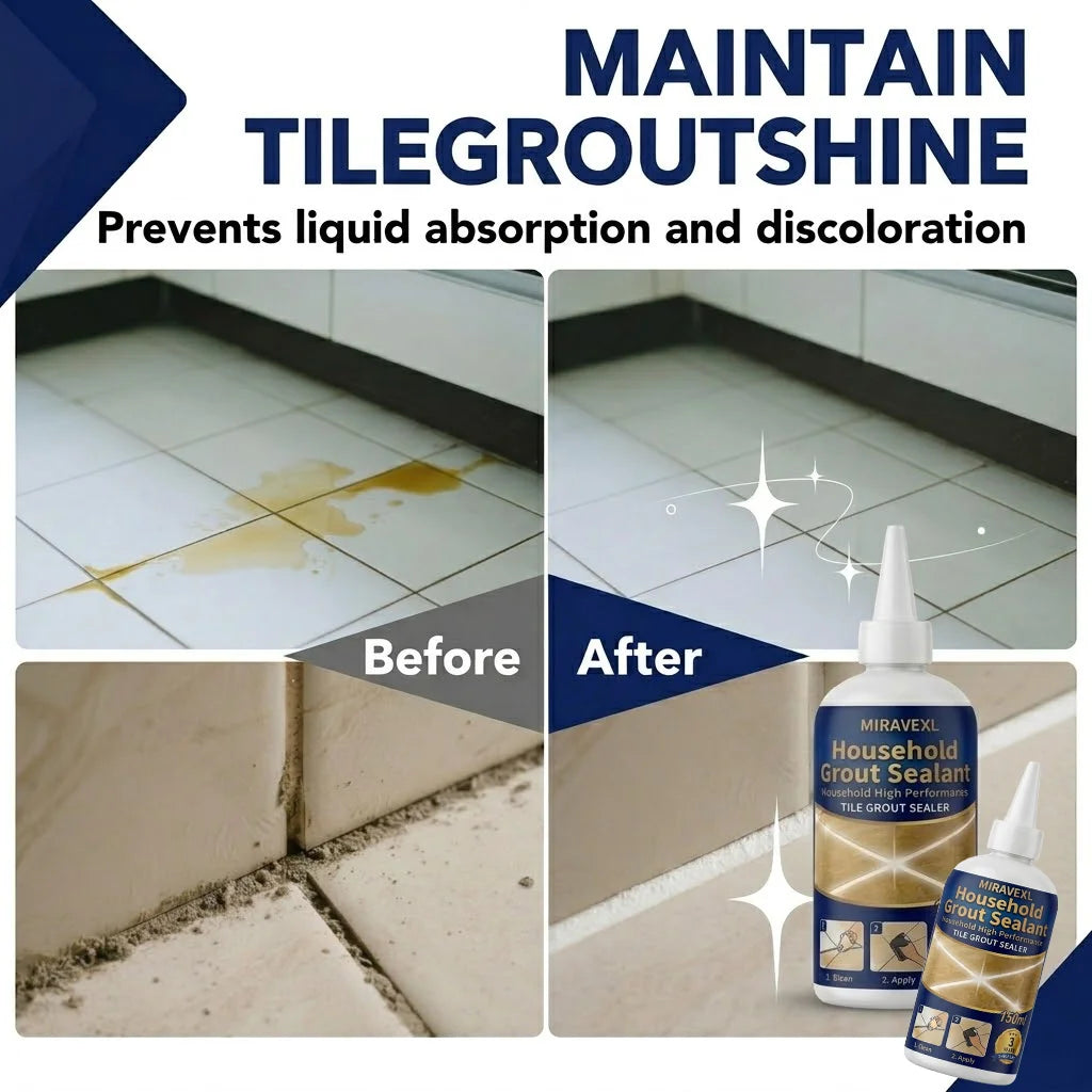 Tile Grout Sealer – Waterproof Sealing Spray with Squeeze Nozzle; Safe Repair Solution for Showers, Bathrooms, and Floors Oasis Select