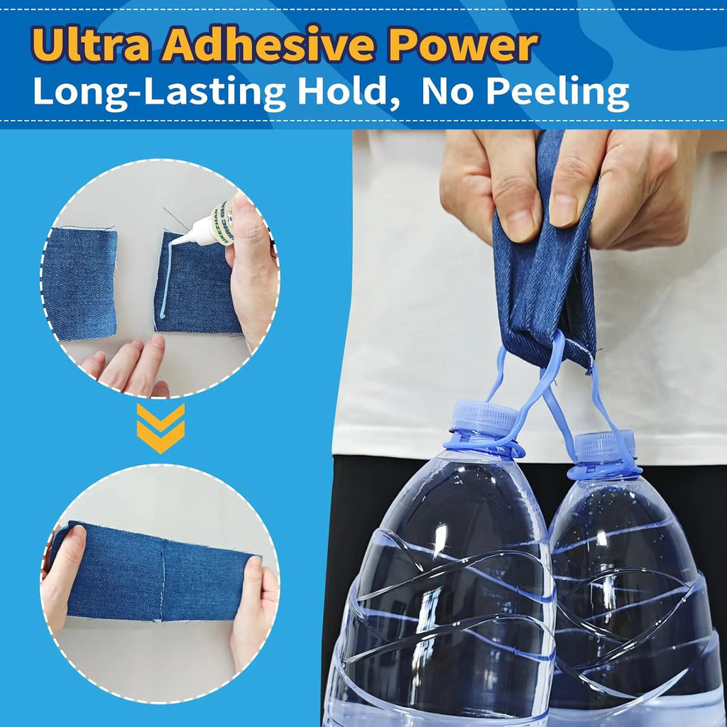Strong Fabric Glue Washable Liquid Stitch Permanent Textile Adhesive For Clothing Denim Leather Patch Repair Flexible Sewing Kit Oasis Select
