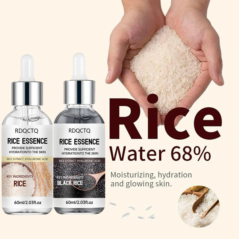 Rice Extract Hyaluronic Acid Serum 2-Pack | Daily Hydration Facial Serum Essence Oasis Select