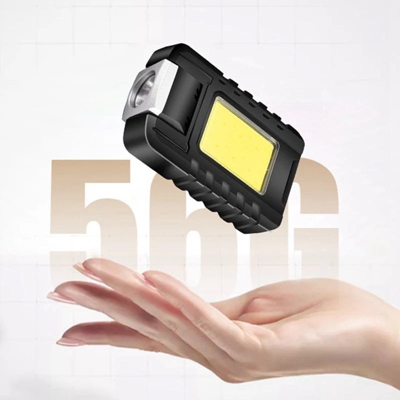 1 Pcs Multi-Purpose Type-C Rechargeable Head Light Outdoor Backpack Clip Walking Lamp Oasis Select