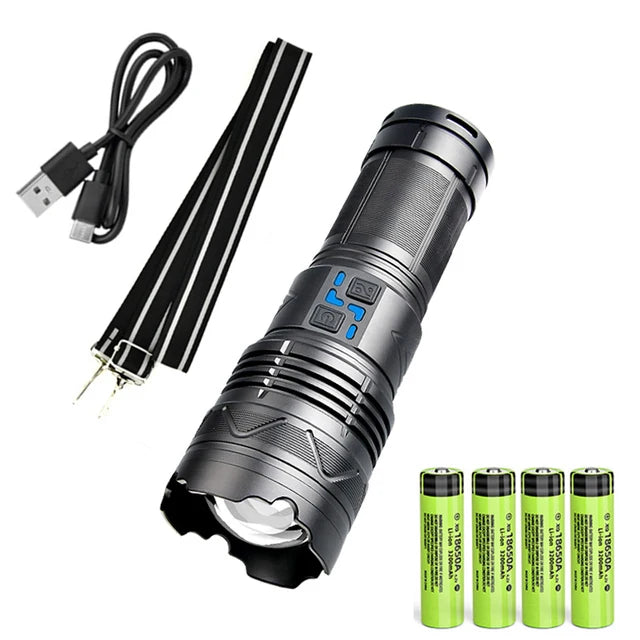 New upgrade GT61 High Power Led Flashlights Super Bright Spotlight Tactical flashlight Zoomable Outdoor Emergency Camping Torch Oasis Select GT60 Small