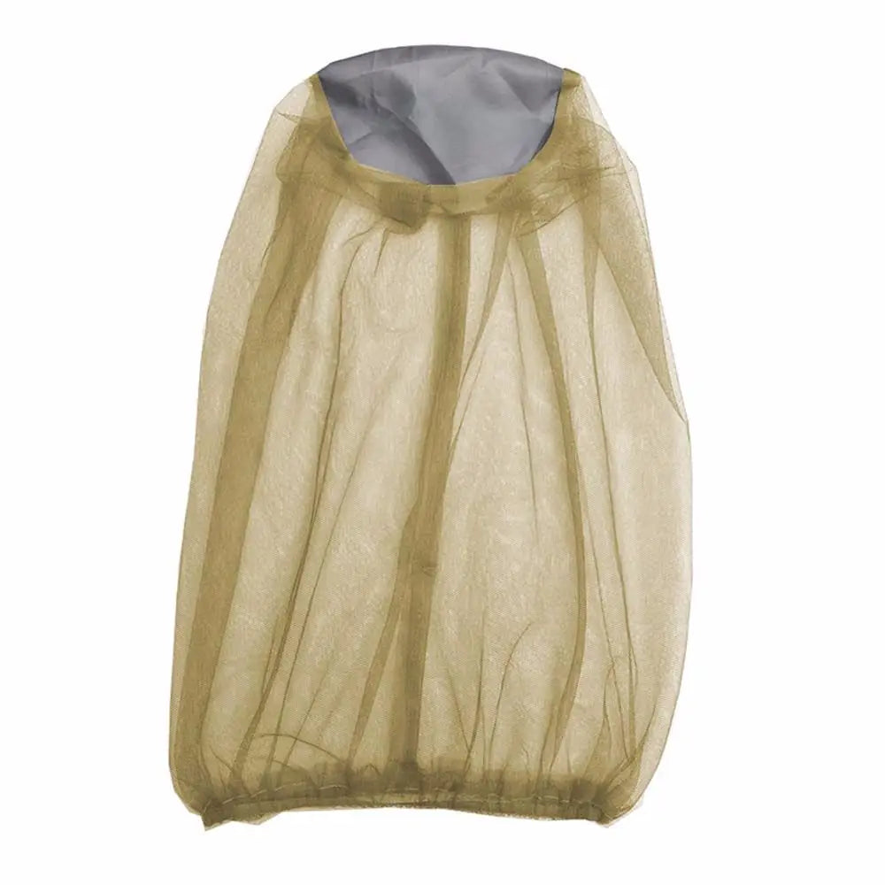 Anti-mosquito Outdoor Bug Camping Equipment Mosquito Hunting Fishing Cap Net Head Cover Face Protector Mesh Hat Oasis Select khaki