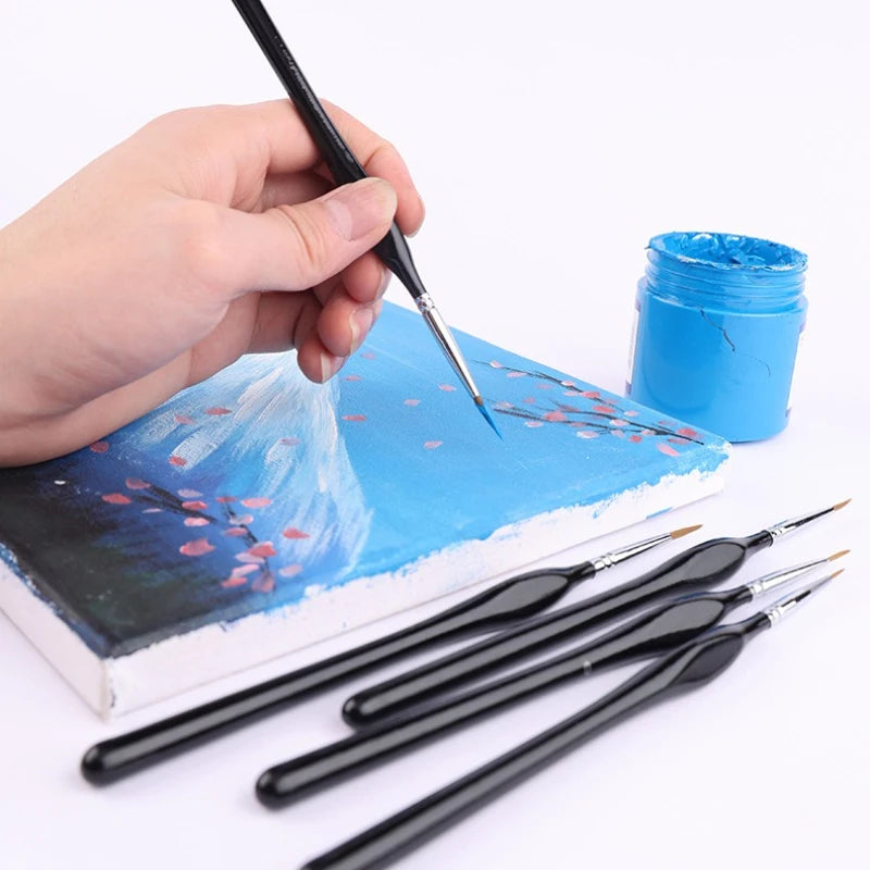 3/6 Fine Brush Set, Suitable for Acrylic Painting, Model Details, and Miniature Art | Precision Crafted Synthetic Nylon Bristles Oasis Select
