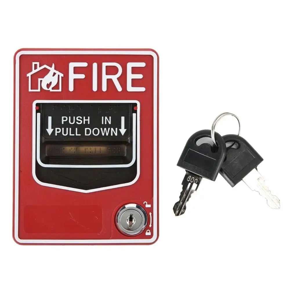 Sturdy Hard Casing Conventional Manual Alarm Call Point Prominent Red Outer Shell Emergency Triggering Pushbutton Oasis Select