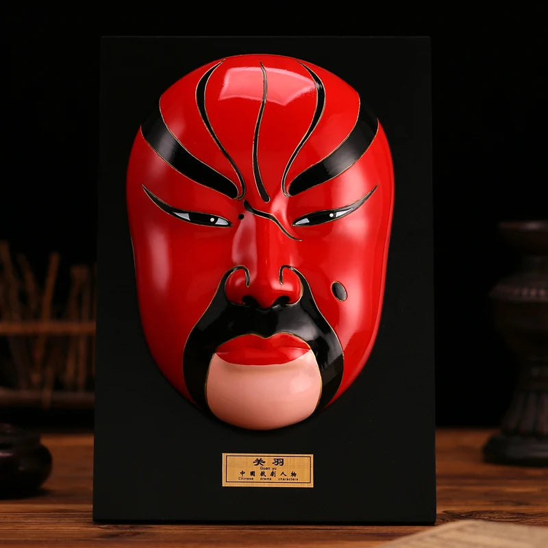 Large Peking Opera facial mask five road God of wealth hanging wall decoration Oasis Select 6