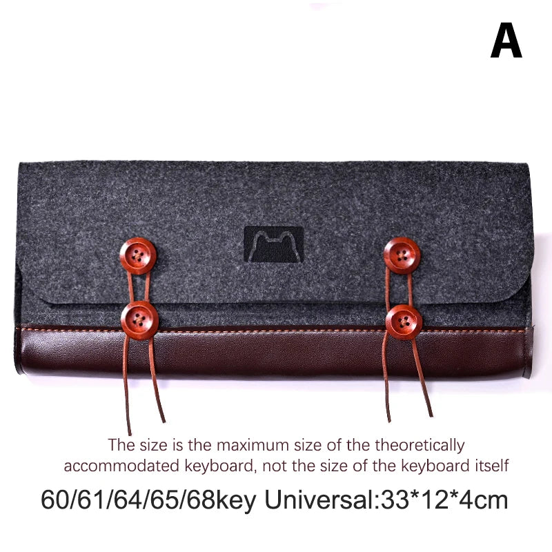 PU Felt Keyboard Carrying Case Bag | Dustproof Storage
