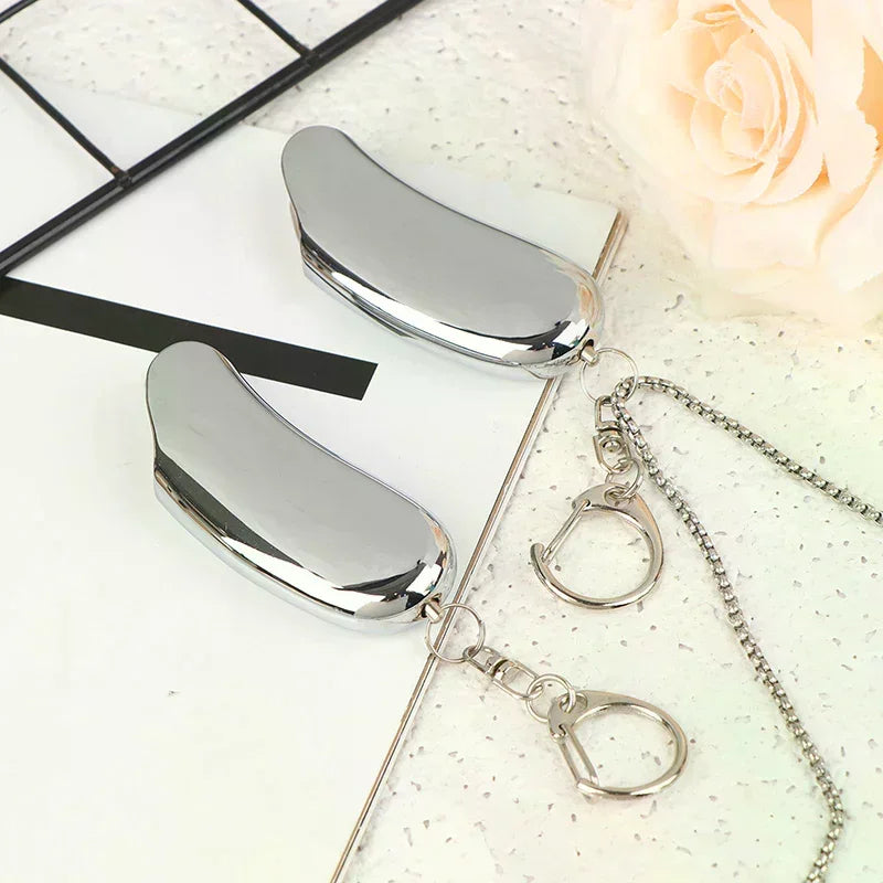 Banana Shape Metal Lighter Case with Keychain & Neck Chain