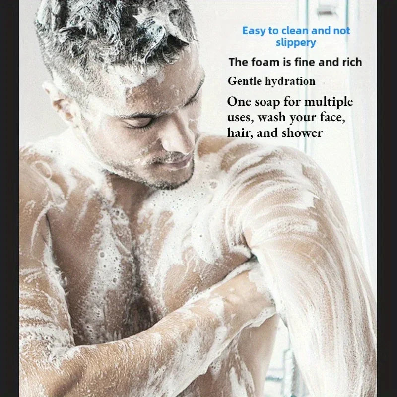 Men's 3-in-1 Cologne Soap Bar – Hair, Face & Body (2 Pack) Men's Soap Bar Oasis Select