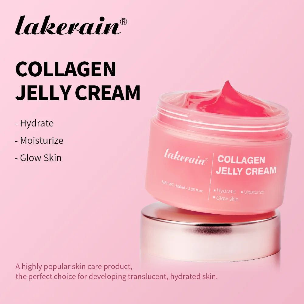100g Collagen Jelly Cream Hydrolyzed Collagen Soft Moist Jelly Essence Shrinks Pores Moisturizing Smooth Skin Care Products Oasis Select