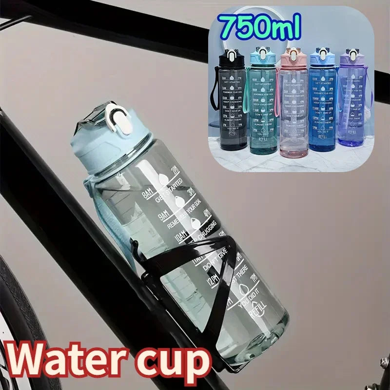 750ML Large Capacity Sports Water Bottle Leak Proof Colorful Plastic Cup Drinking Outdoor Travel Portable Gym Fitness Jugs Oasis Select
