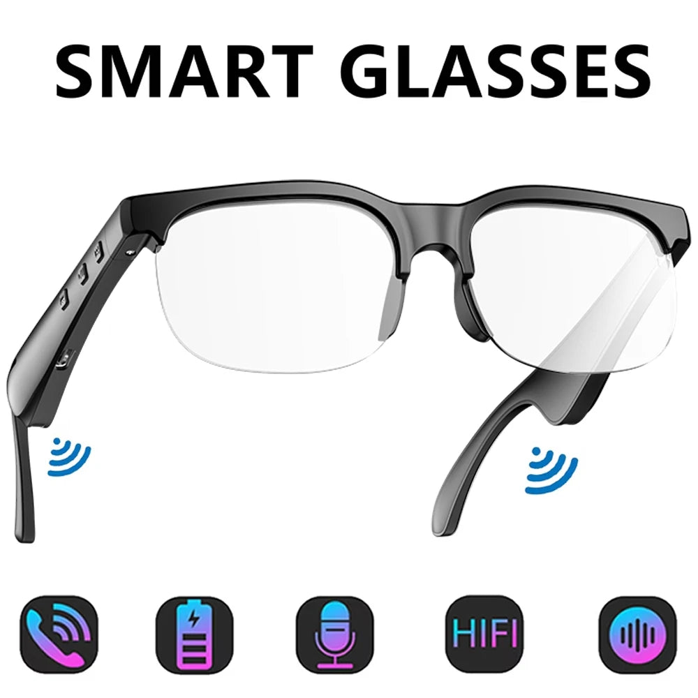 Smart Audio Glasses with Bluetooth Earbuds | Hands-Free