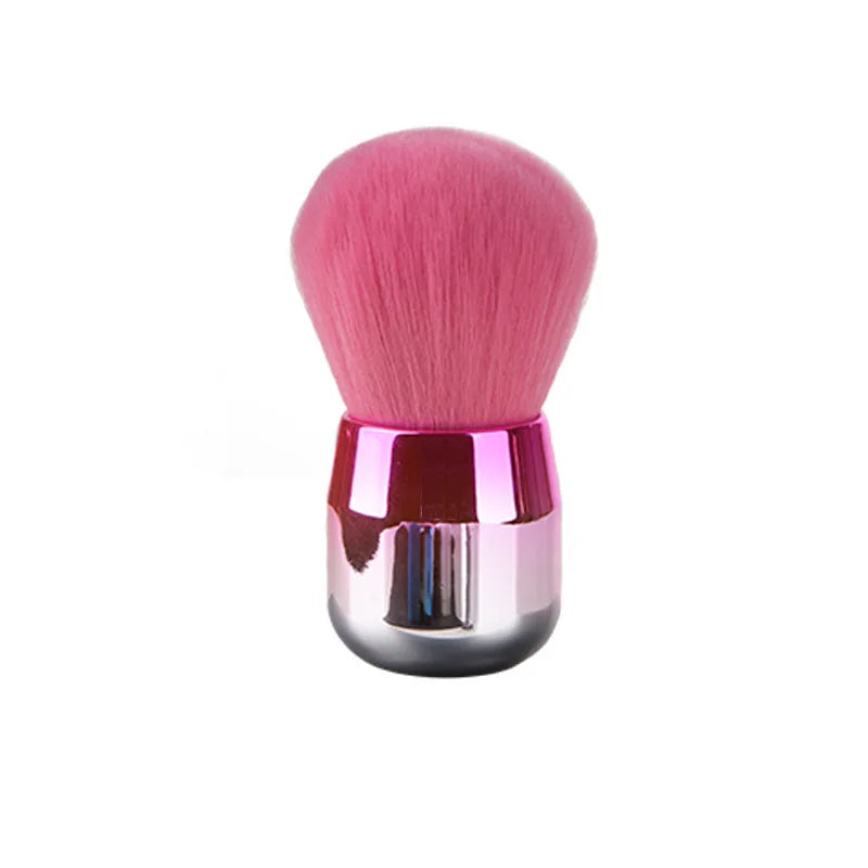 Round Nail Dust Brush Large-sized Remove Nail Dust Brushes Acrylic UV Gel Polish Powder Cleaning Tool Manicure Accessories Oasis Select Rose Pink