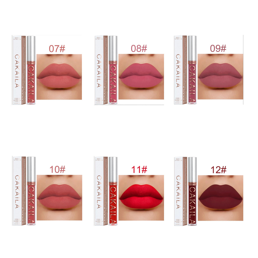 18-Color Matte Waterproof Lipstick – Non-Transfer Lip Gloss Set