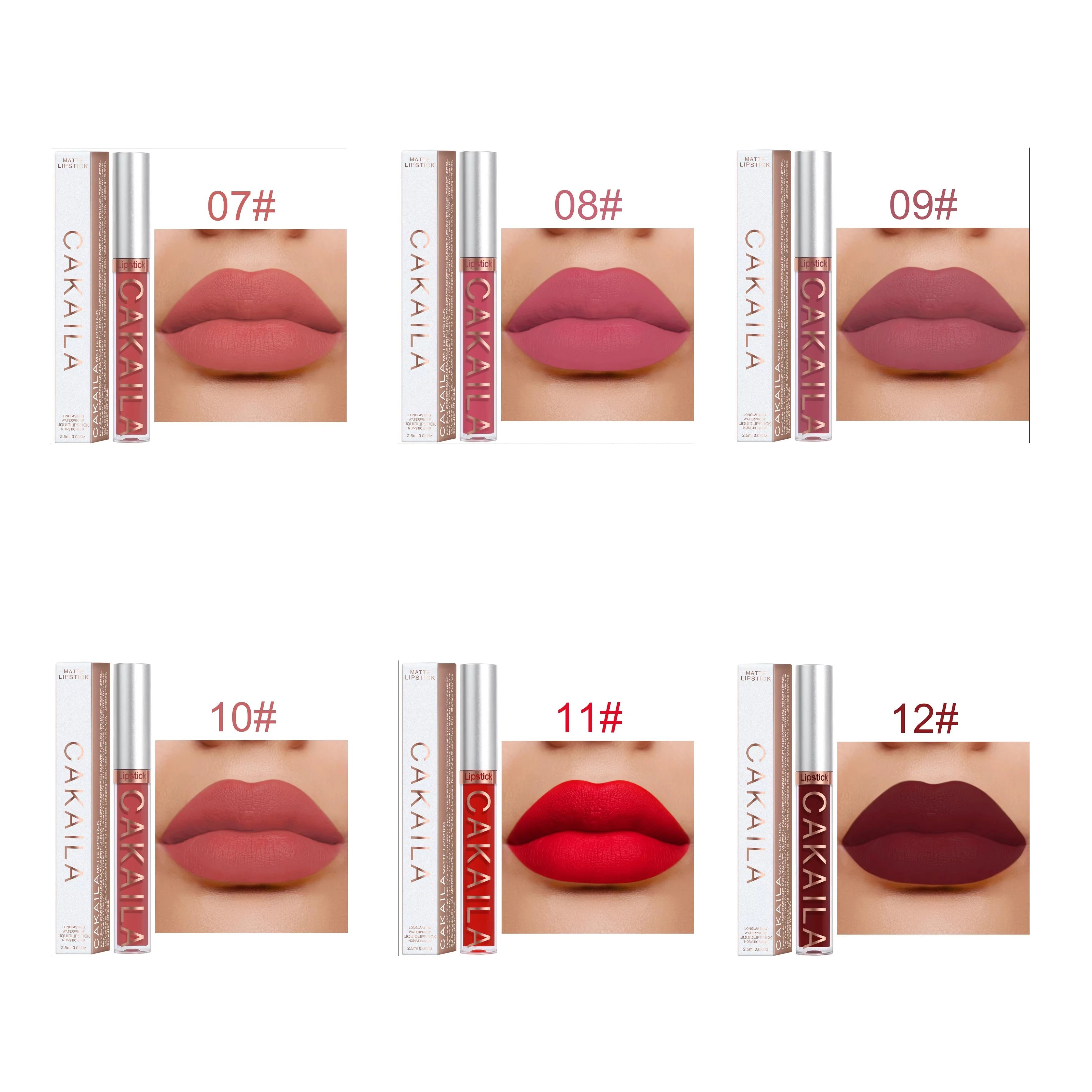 18-Color Matte Waterproof Lipstick – Non-Transfer Lip Gloss Set