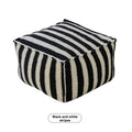Pu Tuan sitting cushion on the ground, living room sitting cushion, household low stool, shoe changing stool, tatami small stool Oasis Select black and white