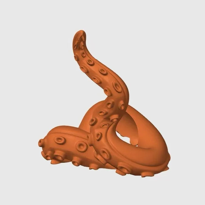 3D Printed Octopus Game Controller Stand Suitable for PS5 Controllers Desktop Stand Holiday Gift Home Decor Statue Ornament Oasis Select Orange
