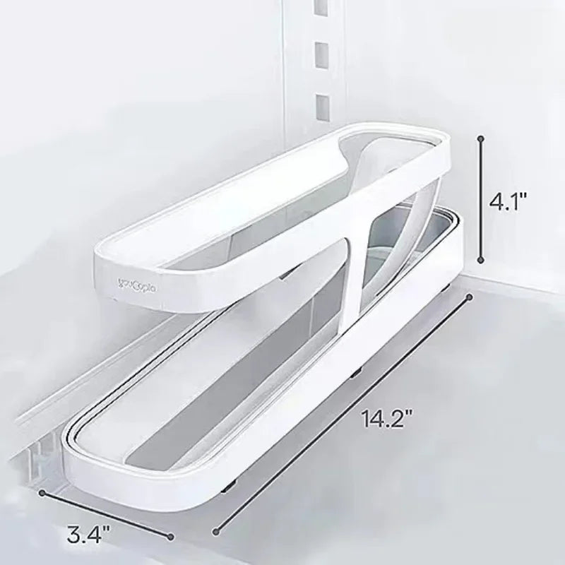 Automatic Rolling Egg Holder Rack Fridge Storage Box Egg Container Kitchen Refrigerator Egg Dispenser Fridge Organizer Oasis Select